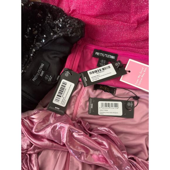 NWT Pretty Little Thing strapless dress bundle of three size large - Picture 11 of 12